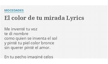 El Calor De Tu Mirada es Lyrics [Mocedades]