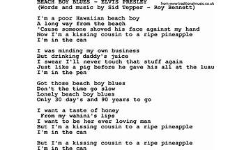 Elvis Beach en Lyrics [The Bear Quartet]