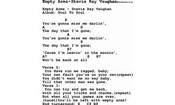 Empty Arms en Lyrics [Stevie Ray Vaughan & Double Trouble]