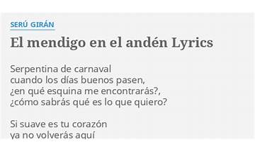 En el anden es Lyrics [Taxi (Spanish)]