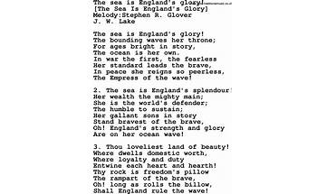 England\'s Glory en Lyrics [Ian Dury]
