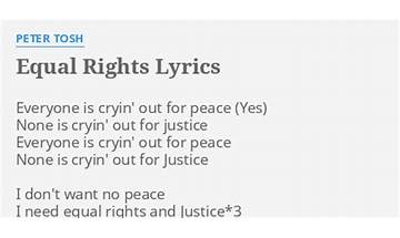 Equal Rights en Lyrics [Peter Tosh]