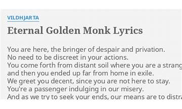 Eternal Golden Monk en Lyrics [Vildhjarta]