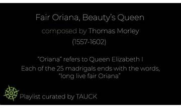 Fair Oriana, beauty\'s queen en Lyrics [John Hilton the Elder]