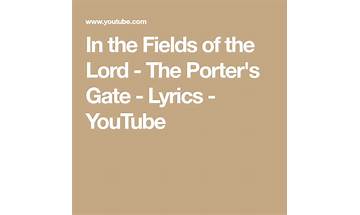 Fields of the Lord en Lyrics [Jim Lauderdale]