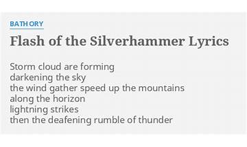 Flash Of Th Silverhammer en Lyrics [Bathory]