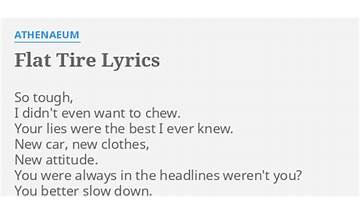 Flat Tire en Lyrics [Eraserheads]