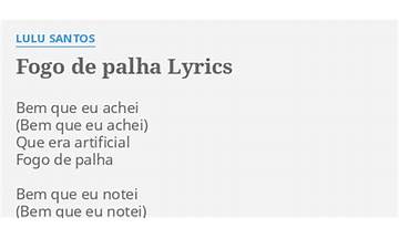 Fogo De Palha pt Lyrics [Barão Vermelho]