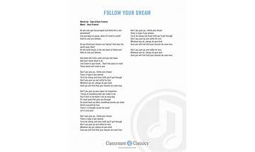 Follow Your Dream en Lyrics [Tymek Augustyn]