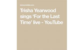 For the Last Time en Lyrics [Trisha Yearwood]