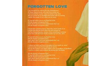 Forgotten Love en Lyrics [Robin-Huws]