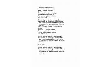 Found en Lyrics [Danny O\'Callaghan]