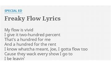 Freaky Flow en Lyrics [Special Ed]
