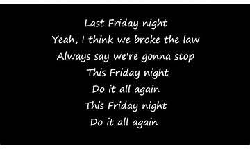 Friday Night en Lyrics [TG Flockaa]