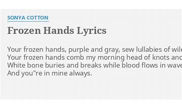 Frozen Hands en Lyrics [Hello Noon]