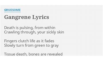 Gangrene en Lyrics [Gruesome]