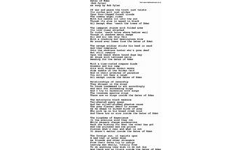 Gates of Eden en Lyrics [Terry Scott Taylor]