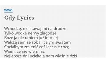 Gdy pl Lyrics [WWO]