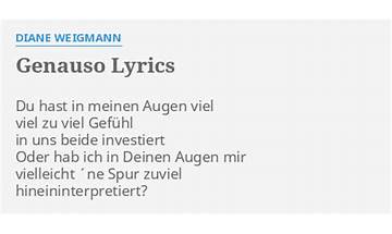 Genauso de Lyrics [Silla]