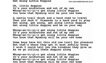 Get Along Little Doggies en Lyrics [Woody Guthrie]