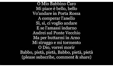 Gianni Schicchi: O mio babbino caro it Lyrics [Montserrat Caballé]
