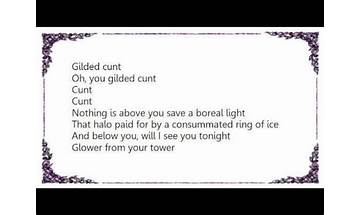 Gilded Cunt en Lyrics [Cradle of Filth]