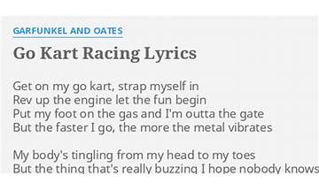Go Kart Racing en Lyrics [Garfunkel & Oates]