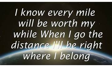 Go the Distance en Lyrics [Matty Mullins]