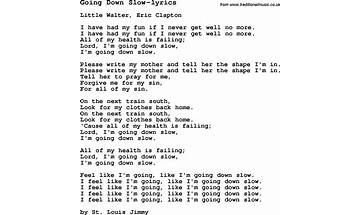 Going Down Slow en Lyrics [Johnny Winter]
