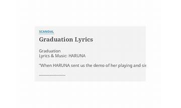 Graduation ja Lyrics [SCANDAL (JPN)]