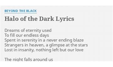 Halo of the Dark en Lyrics [Beyond The Black]