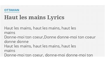 Haut Les Mains fr Lyrics [Og BraX]