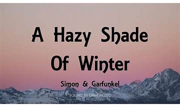 Hazy Shade of Winter en Lyrics [The Bangles]