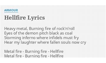 Hellfire en Lyrics [The Taxpayers]