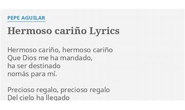Hermoso cariño es Lyrics [Banda El Recodo]