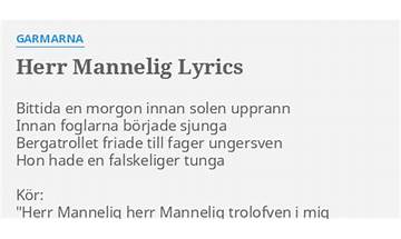 Herr Mannelig en Lyrics [Garmarna]