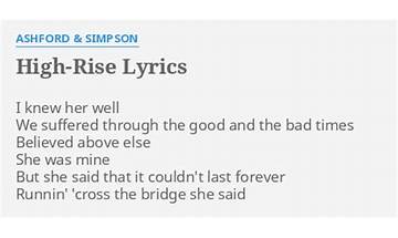 High Rise en Lyrics [Eugene McGuinness]