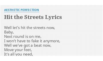 Hit The Streets en Lyrics [Aesthetic Perfection]