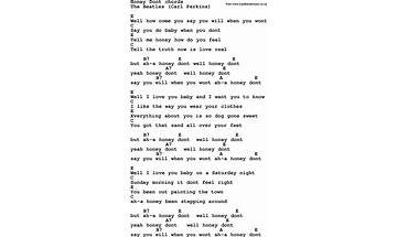 Honey, Don\'t Be Good To Me en Lyrics [Andy Prieboy]