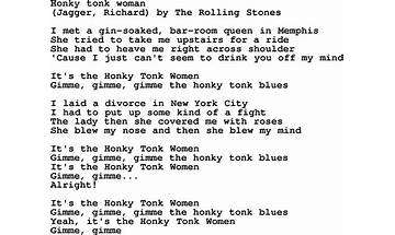 Honky Tonk Women en Lyrics [Ali Campbell]