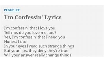 I\'m Confessin\' en Lyrics [Samara Joy]