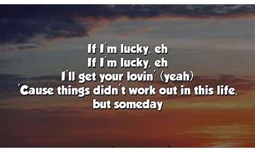 I\'m Lucky en Lyrics [The Proclaimers]