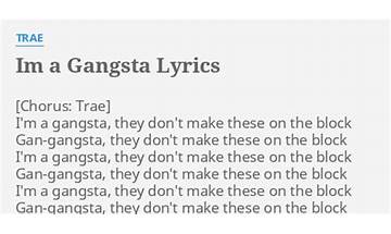 I\'m a Gangsta en Lyrics [Z-Ro]