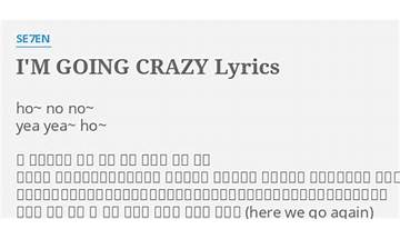 I\'m going crazy ko Lyrics [SE7EN]