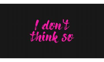 I Don\'t Think So en Lyrics [Tanner Hulsebus]