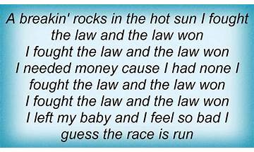 I Fought The Law en Lyrics [Social Distortion]