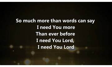 I Need You More en Lyrics [Bethel Music]
