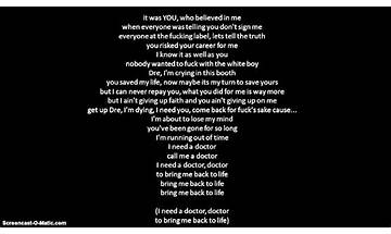 I Need a Doctor en Lyrics [Dr. Dre]