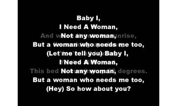 I Need a Woman\'s Love en Lyrics [Gene Vincent]