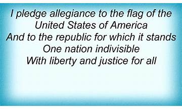 I Pledge Allegiance en Lyrics [E-Lux (USA)]